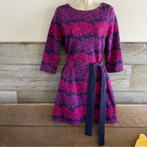 Lilly Pulitzer Jonah Follow The Leader Knit Long Sleeve Dress Size Medium